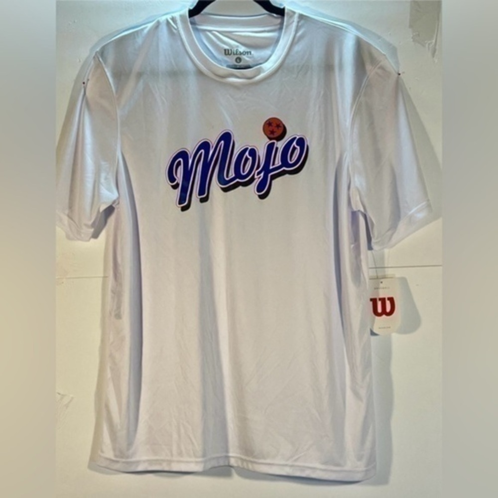 WILSON LADIES SOFTBALL JERSEYS WHITE WITH RED LETTER